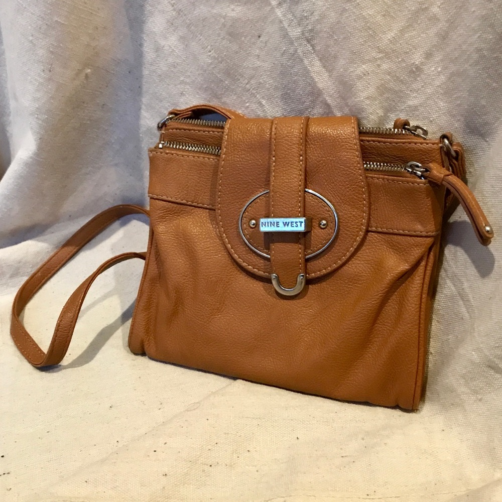 NINE WEST Faux Leather Small Zipster Crossbody